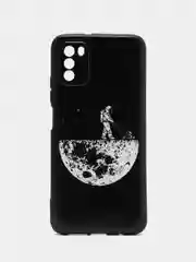 Мятный чехол силиконовый для Xiaomi POCO M3 (Сяоми Поко М3), с принтом, с рисунком