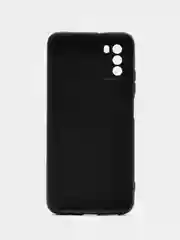 Серебряный чехол силиконовый для Xiaomi POCO M3 (Сяоми Поко М3), с принтом, с рисунком