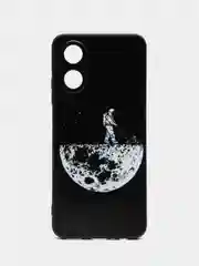 Мятный силиконовый чехол для OPPO A17 / A17K, с принтом, с рисунком, Оппо А17 / 17К