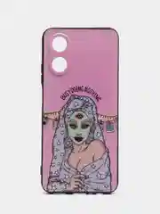 Приглушённый хаки силиконовый чехол для OPPO A17 / A17K, с принтом, с рисунком, Оппо А17 / 17К