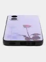 Серебряный силиконовый чехол для OPPO A17 / A17K, с принтом, с рисунком, Оппо А17 / 17К