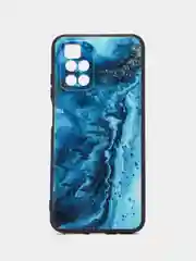 Тёмно-бирюзовый силиконовый чехол для Xiaomi Redmi 10 2022, с принтом, с рисунком (Сяоми Редми 10)