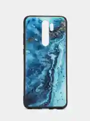 Тёмно-бирюзовый силиконовый чехол для Xiaomi Redmi Note 8 Pro, с принтом, с рисунком (Редми Ноут 8 Про)