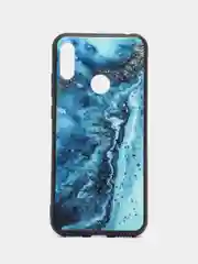 Тёмно-бирюзовый силиконовый чехол для Honor 8A / 8A Prime / Huawei Y6 2019 / У6 Prime / Y6s, с принтом, с рисунком Хонор 8А Хуавей у6