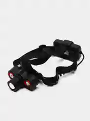 Фонарь налобный Ермак, 1 LED и 2 COB, с фокусировкой, пластик, 2 х 1200 мАч, 4 режима