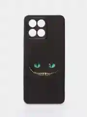 Черный силиконовый чехол для Huawei Honor X6/X6s / Хонор Х6/X6s с рисунком, защита камеры