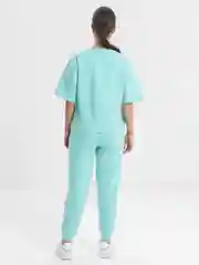Бирюзовый спортивный костюм, женский