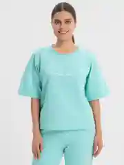 Бирюзовый спортивный костюм, женский