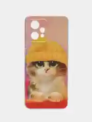 Желтый силиконовый чехол на Realme 9/9 Pro Plus / Реалми 9/9 Про Плюс с рисунком, защита камеры