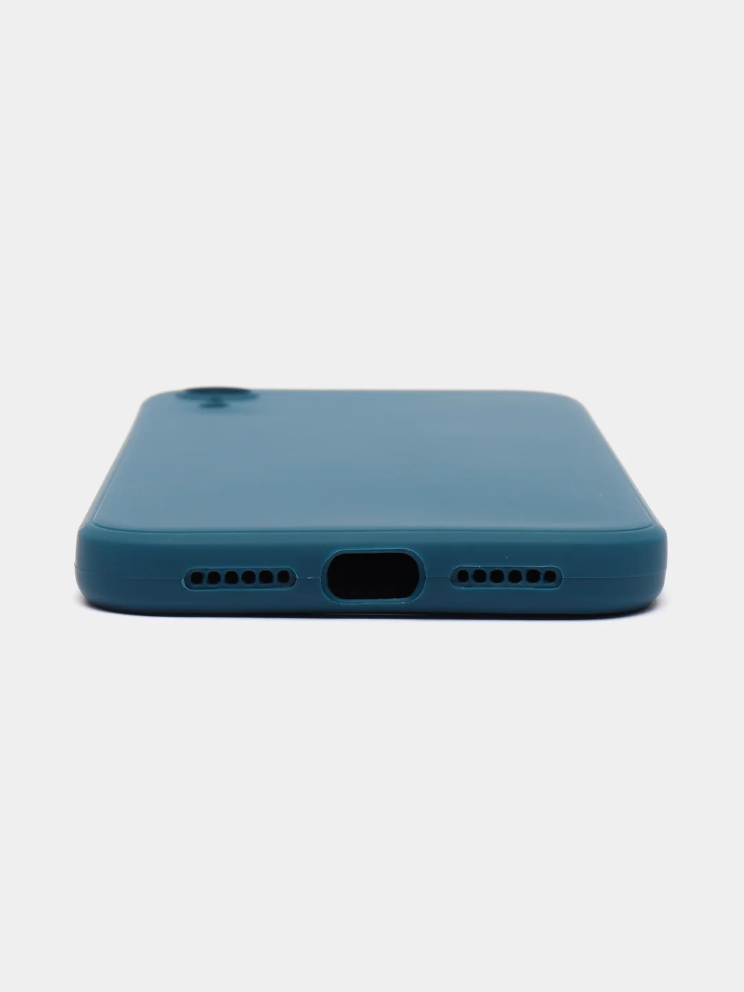 Синий чехол для iPhone XR (Айфон хр), силиконовый, айфон