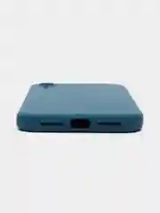 Синий чехол для iPhone XR (Айфон хр), силиконовый, айфон