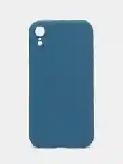 Синий чехол для iPhone XR (Айфон хр), силиконовый, айфон