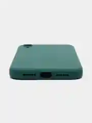 Тёмно-зелёный чехол для iPhone XR (Айфон хр), силиконовый, айфон