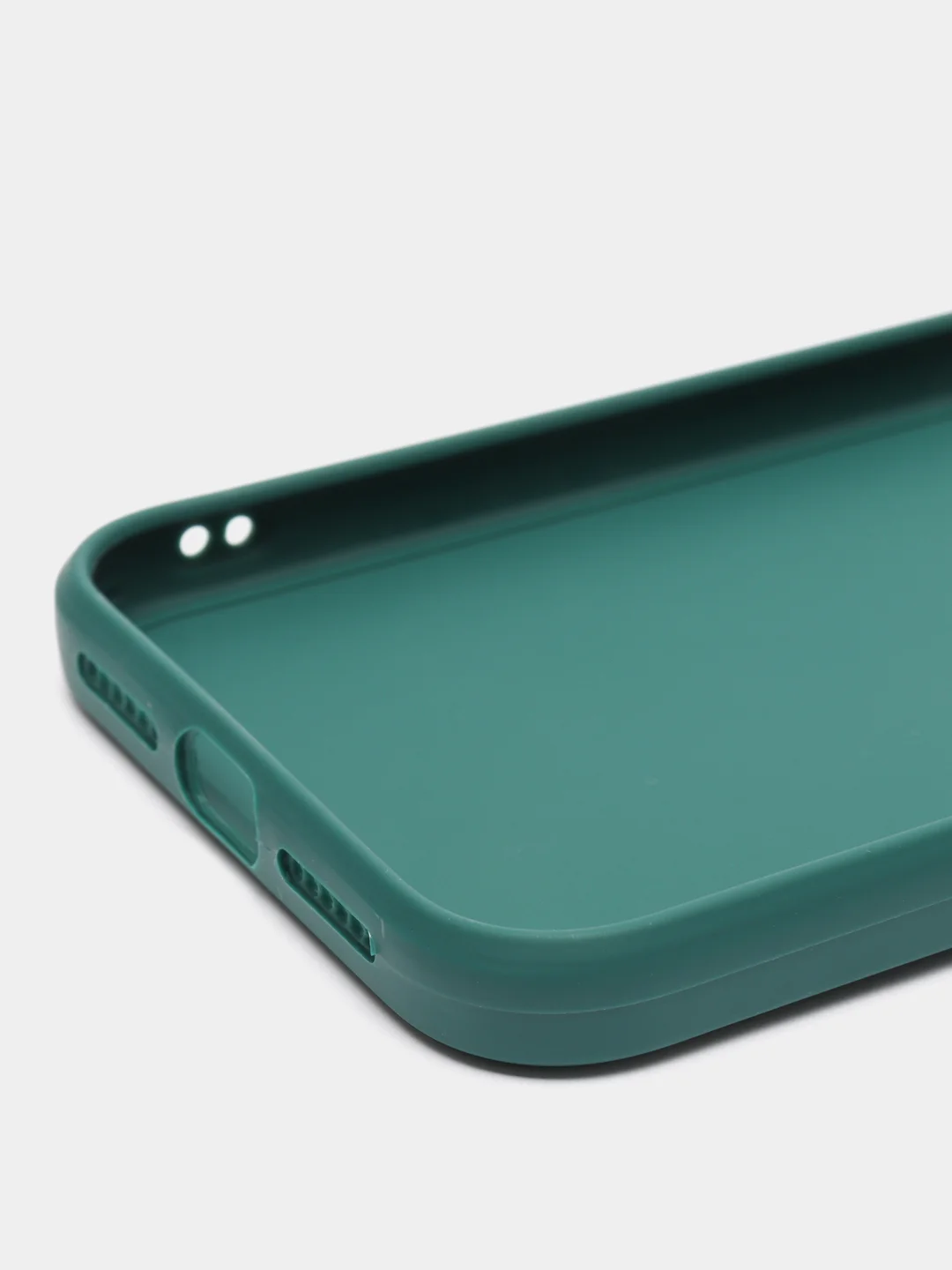 Тёмно-зелёный чехол для iPhone XR (Айфон хр), силиконовый, айфон