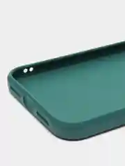 Тёмно-зелёный чехол для iPhone XR (Айфон хр), силиконовый, айфон