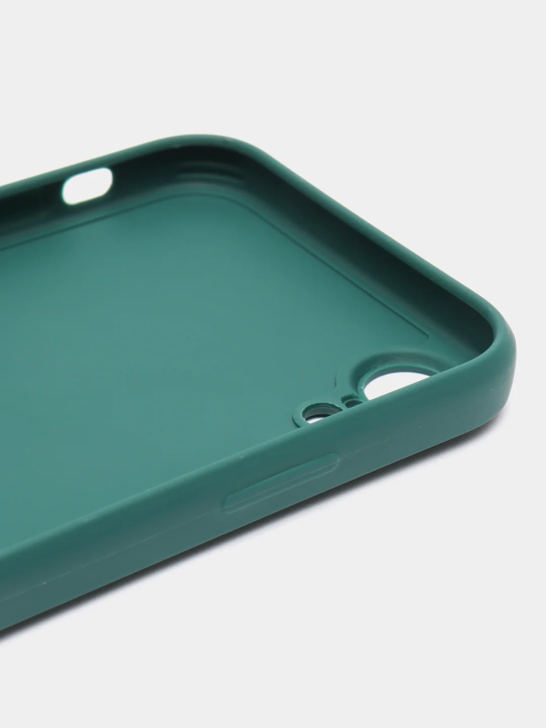 Тёмно-зелёный чехол для iPhone XR (Айфон хр), силиконовый, айфон