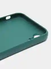 Тёмно-зелёный чехол для iPhone XR (Айфон хр), силиконовый, айфон