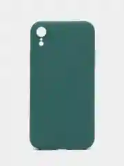Тёмно-зелёный чехол для iPhone XR (Айфон хр), силиконовый, айфон