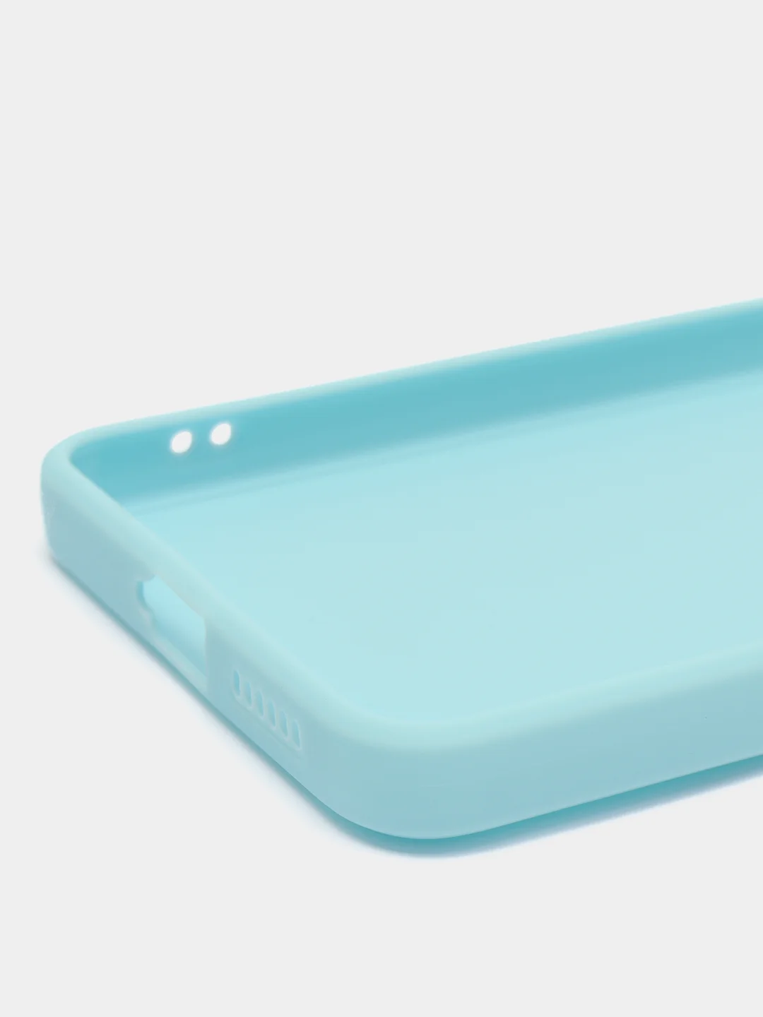 Голубой силиконовый чехол для HUAWEI Mate 50 (Хуавей Мат 50), прозрачный