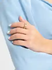 Золотой кольцо стальное