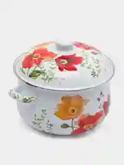 VETTA "Букет" кастрюля эмалированная, 24 см, 5,0 л, индукция