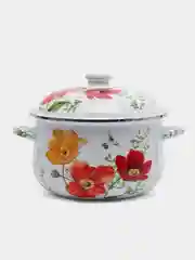 VETTA "Букет" кастрюля эмалированная, 24 см, 5,0 л, индукция