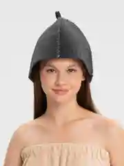 Серый шапка для бани "Классическая"