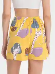 Желтый шорты женские домашние, пижамные, вискоза, 10 расцветок