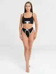 Черный спортивный комплект нижнего белья