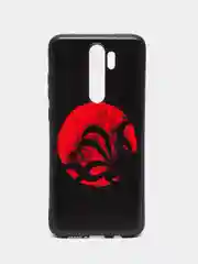Синий меланж силиконовый чехол для Xiaomi Redmi Note 8 Pro, с принтом, с рисунком (Редми Ноут 8 Про)