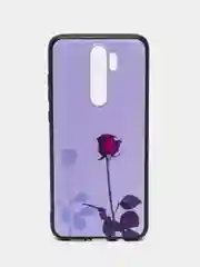Серебряный силиконовый чехол для Xiaomi Redmi Note 8 Pro, с принтом, с рисунком (Редми Ноут 8 Про)