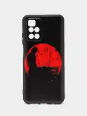 Сиреневый силиконовый чехол для Xiaomi Redmi 10 2022, с принтом, с рисунком (Сяоми Редми 10)