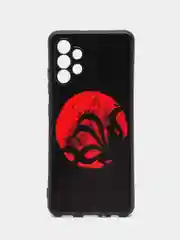 Синий меланж силиконовый чехол для Samsung Galaxy A32 4G, с принтом, с рисунком (Самсунг Галакси А32)