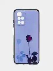 Серебряный силиконовый чехол для Xiaomi Redmi 10 2022, с принтом, с рисунком (Сяоми Редми 10)