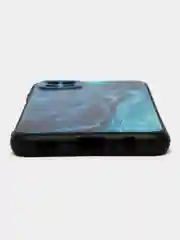 Тёмно-бирюзовый силиконовый чехол для Samsung Galaxy A12 / M12, с принтом, с рисунком (Самсунг А12 / М12)