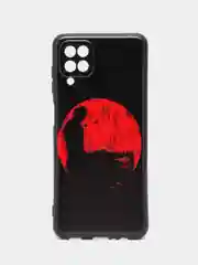Сиреневый силиконовый чехол для Samsung Galaxy A12 / M12, с принтом, с рисунком (Самсунг А12 / М12)