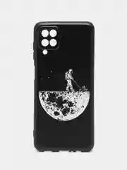 Мятный силиконовый чехол для Samsung Galaxy A12 / M12, с принтом, с рисунком (Самсунг А12 / М12)