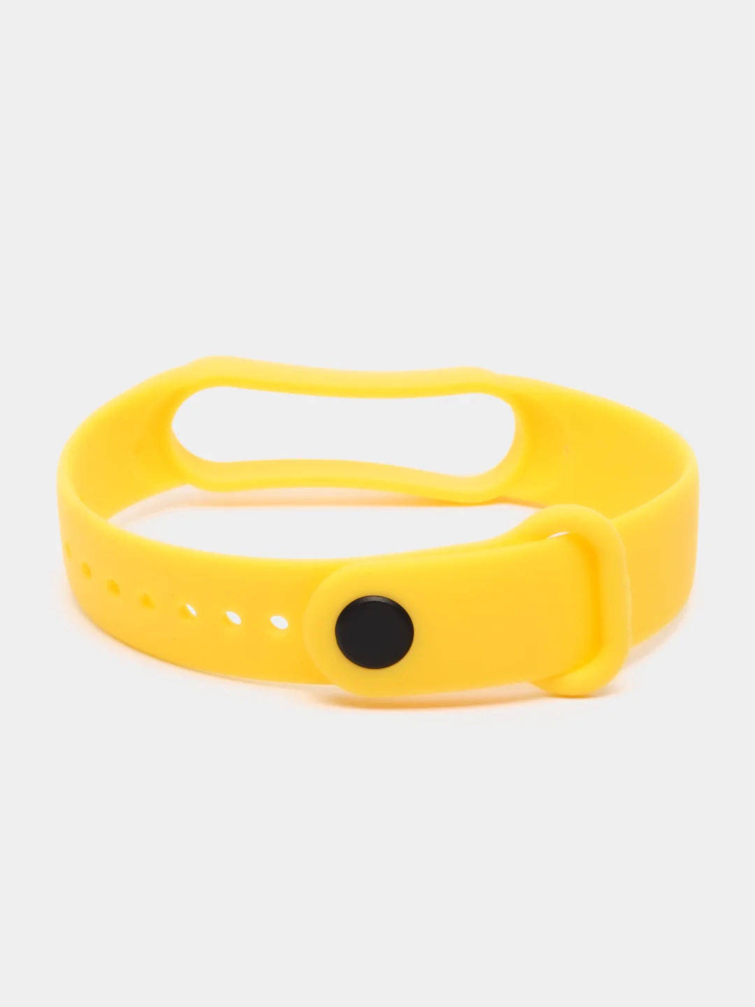 Желтый силиконовый ремешок для фитнес браслета Xiaomi Mi Band 3 / 4 / 5 / 6