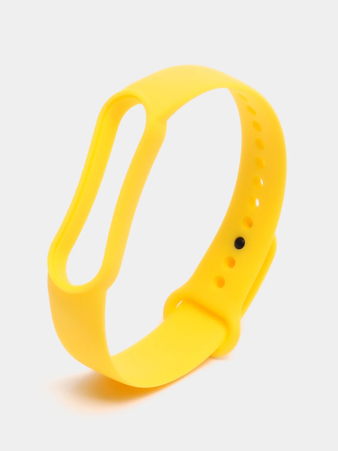 Желтый силиконовый ремешок для фитнес браслета Xiaomi Mi Band 3 / 4 / 5 / 6