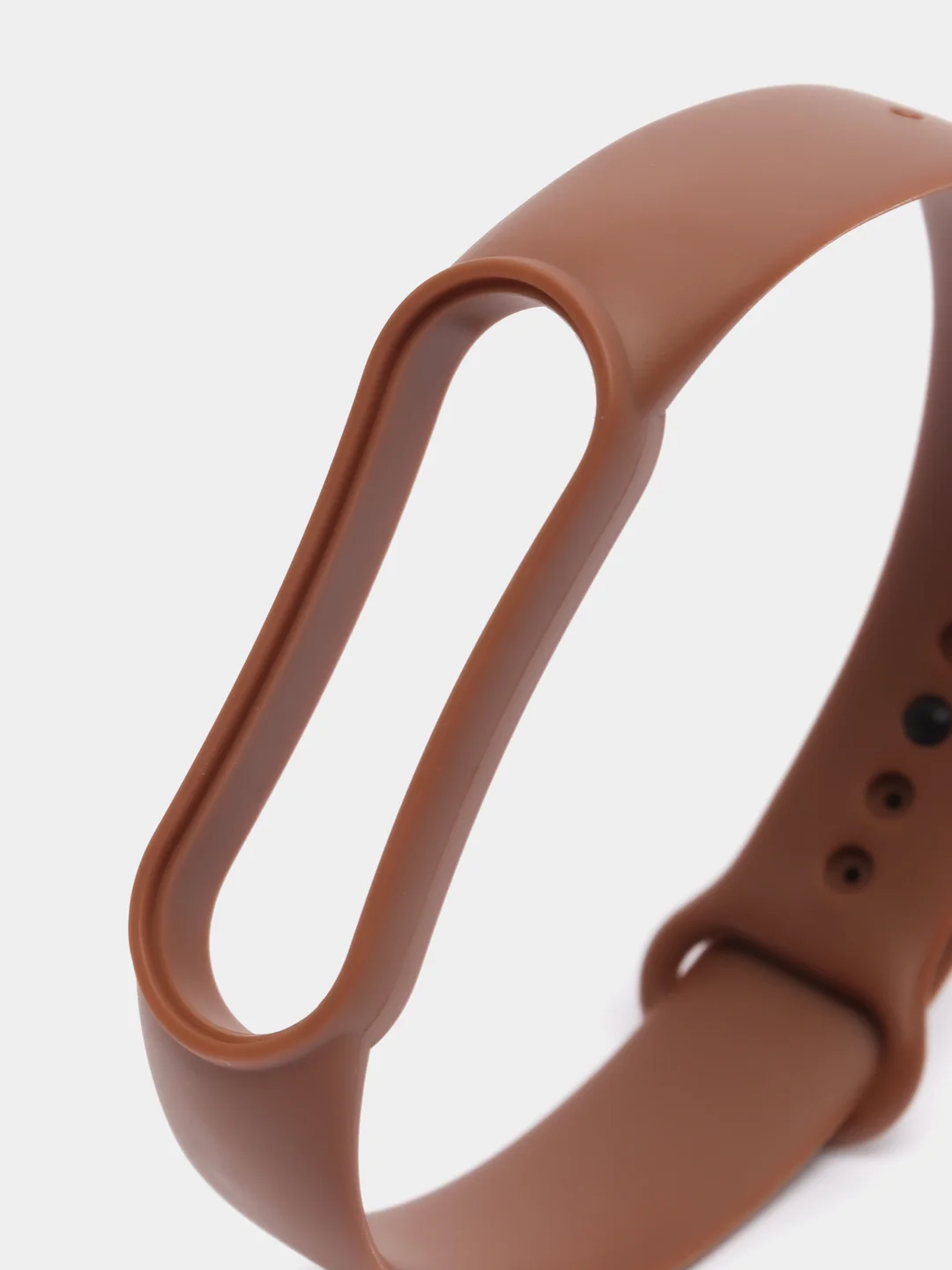 Коричневый силиконовый ремешок для фитнес браслета Xiaomi Mi Band 3 / 4 / 5 / 6