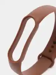 Коричневый силиконовый ремешок для фитнес браслета Xiaomi Mi Band 3 / 4 / 5 / 6