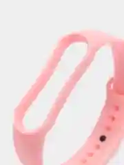 Розовый силиконовый ремешок для фитнес браслета Xiaomi Mi Band 3 / 4 / 5 / 6