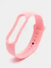 Розовый силиконовый ремешок для фитнес браслета Xiaomi Mi Band 3 / 4 / 5 / 6