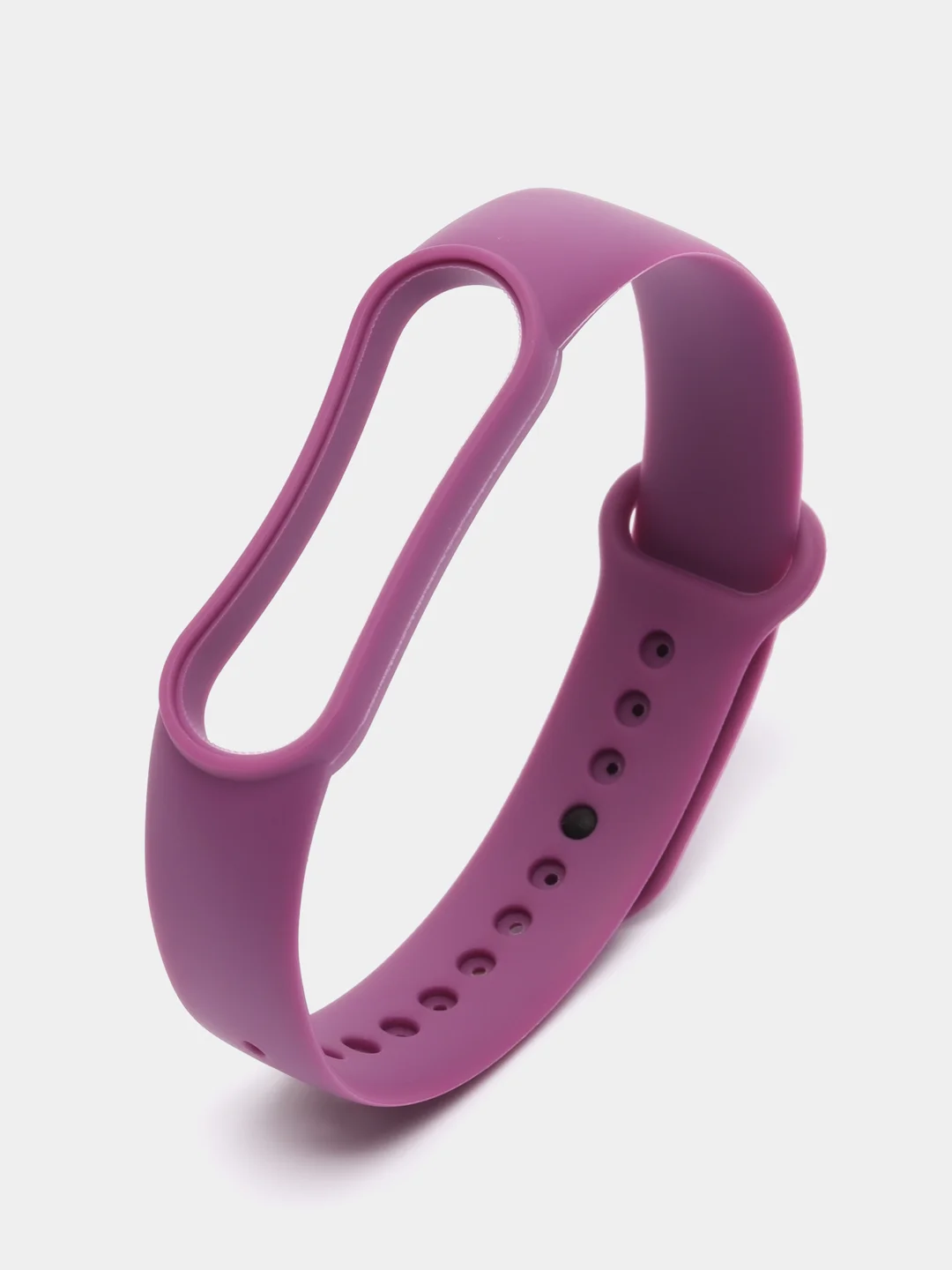 Сиреневый силиконовый ремешок для фитнес браслета Xiaomi Mi Band 3 / 4 / 5 / 6
