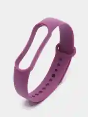 Сиреневый силиконовый ремешок для фитнес браслета Xiaomi Mi Band 3 / 4 / 5 / 6