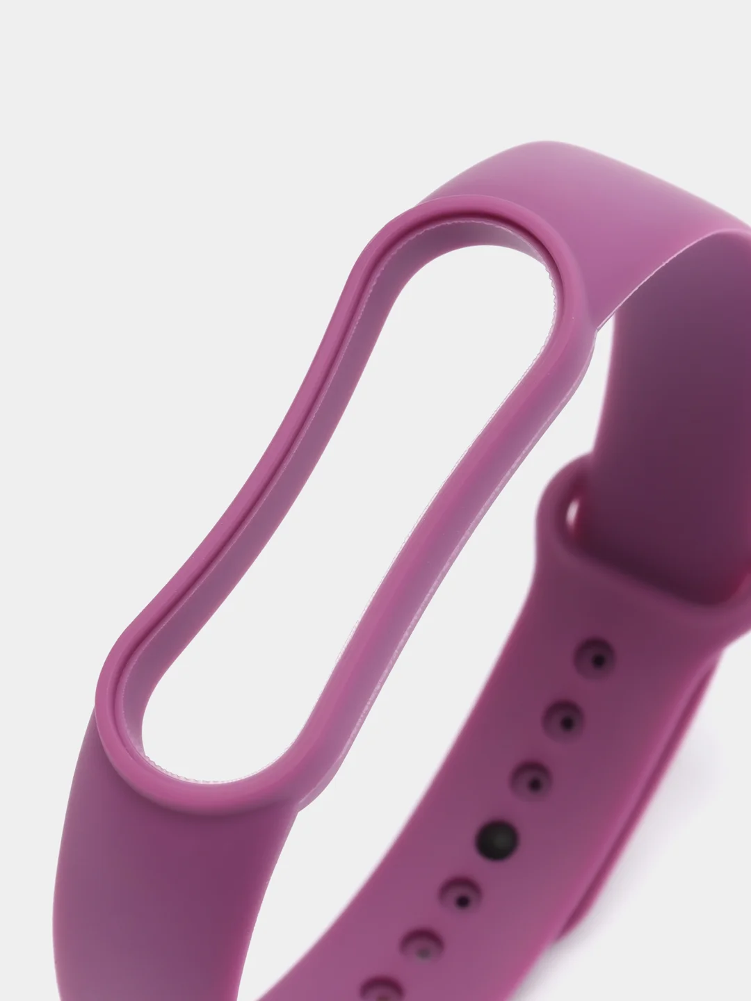 Сиреневый силиконовый ремешок для фитнес браслета Xiaomi Mi Band 3 / 4 / 5 / 6