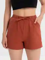 Коралловый шорты женские, хлопковые, летние
