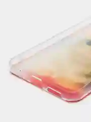 Желтый силиконовый чехол на Vivo V21e 4G / Виво V21e 4G прозрачный, с рисунком, защита камеры