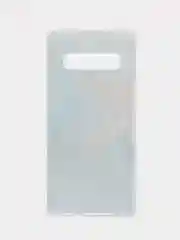 Голубой силиконовый чехол на Samsung Galaxy S10 / Самсунг S10 прозрачный с рисунком, защита камеры