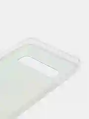 Голубой силиконовый чехол на Samsung Galaxy S10 / Самсунг S10 прозрачный с рисунком, защита камеры